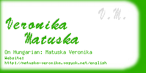 veronika matuska business card